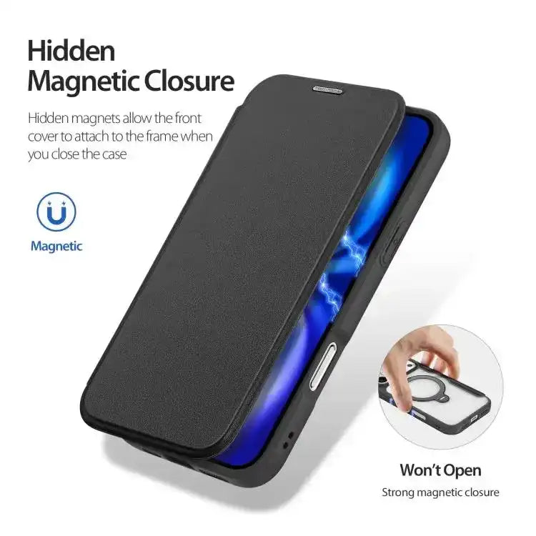 DUX DUCIS Skin X Pro Series MagSafe Ring Holder Leather Phone Case DUX DUCIS