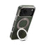 Denior A23 Magnetic Holder Electroplating Genuine Leather Phone Case