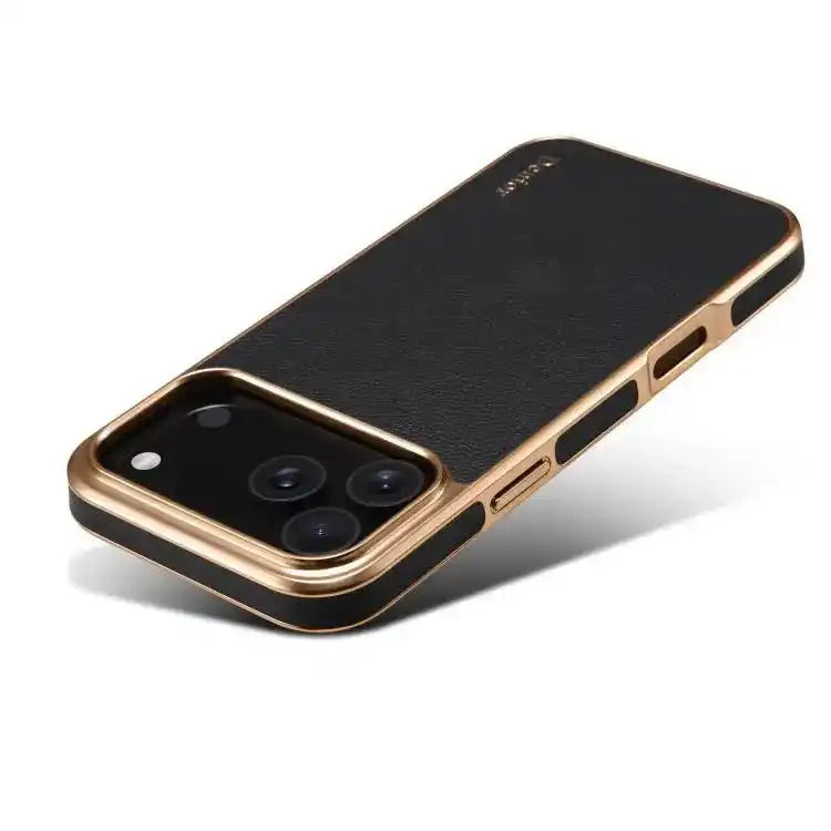 Denior Cowhide Leather Plating Phone Case Denior