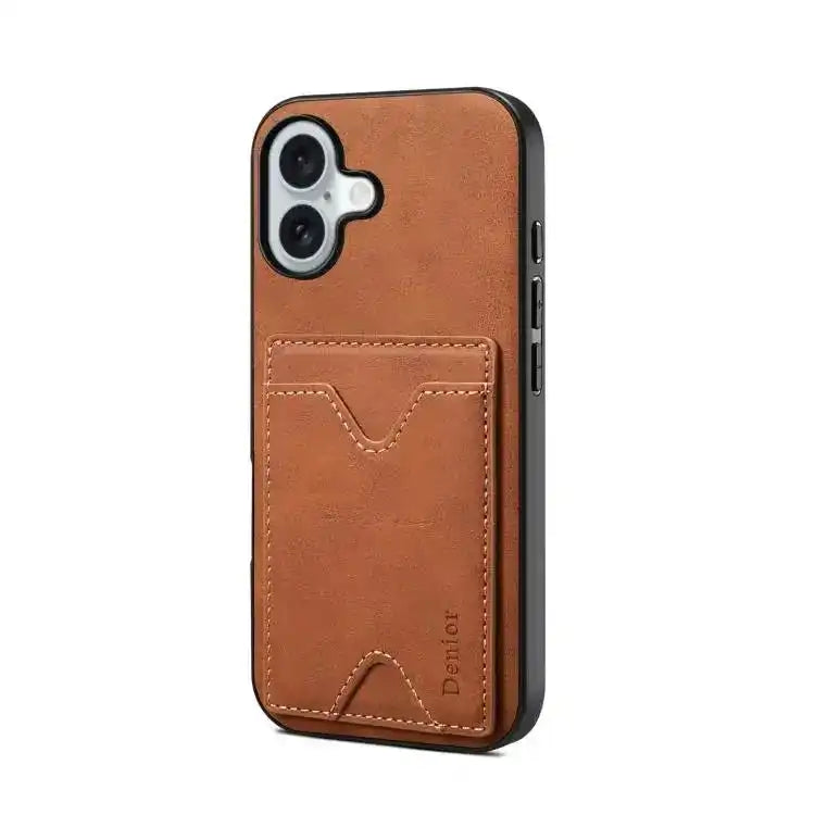 Denior D06 PU Back Cover Card Slot Holder Phone Case Denior