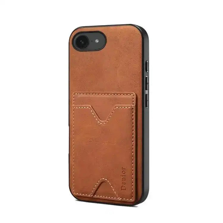 Denior D06 PU Back Cover Card Slot Holder Phone Case Denior