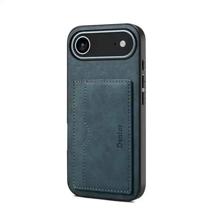 Denior D08 PU Single Card Slot Holder Phone Case