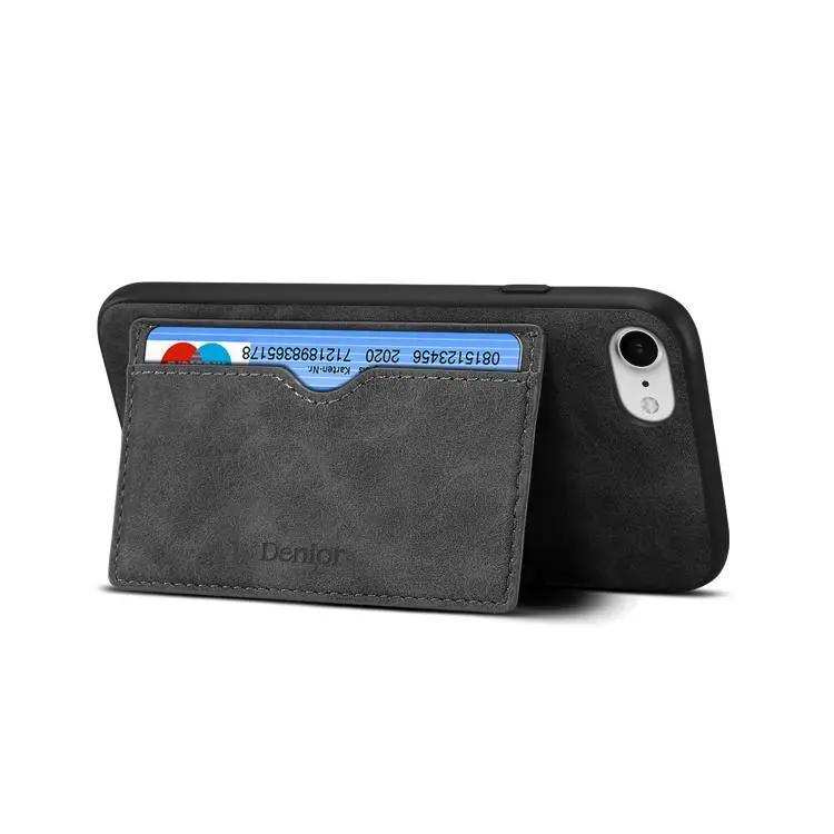 Denior D08 PU Single Card Slot Holder Phone Case Denior