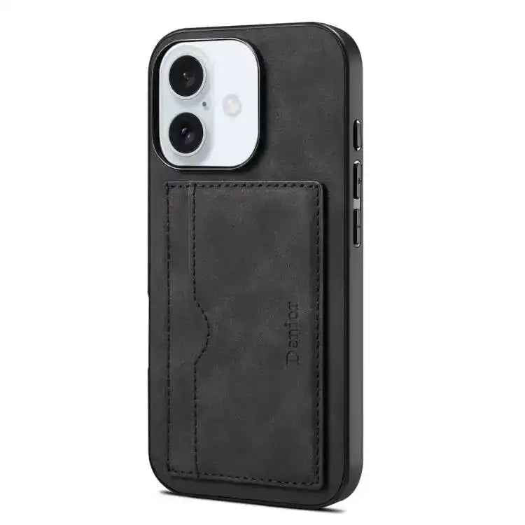 Denior D08 PU Single Card Slot Holder Phone Case