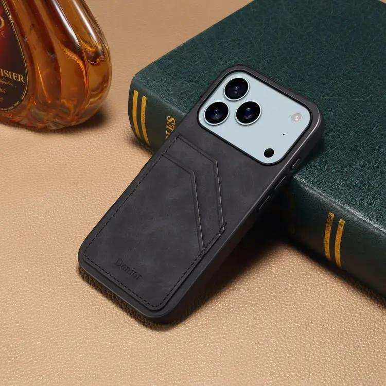 Denior D09 PU Dual Card Slot Back Cover Phone Case Denior