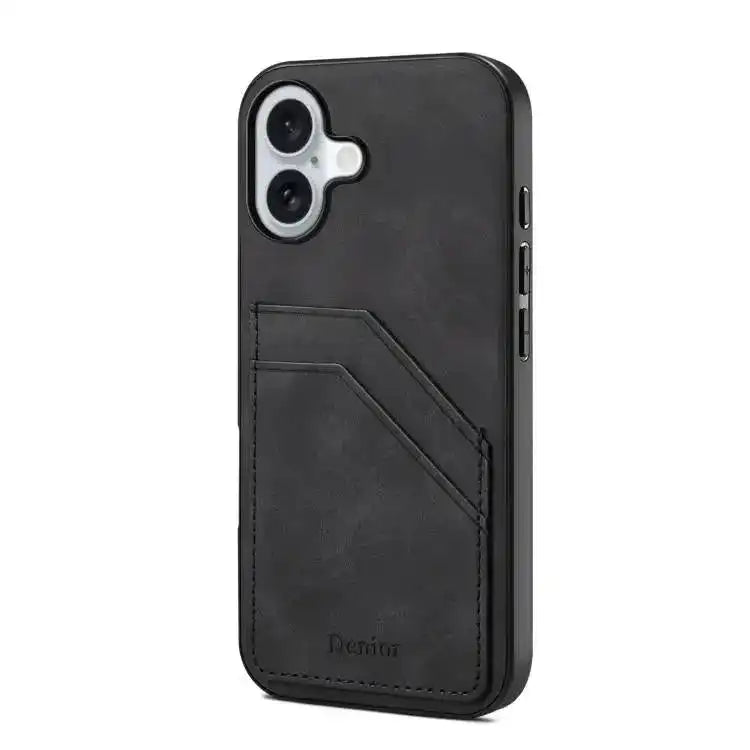 Denior D09 PU Dual Card Slot Back Cover Phone Case Denior