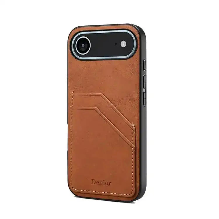 Denior D09 PU Dual Card Slot Back Cover Phone Case Denior