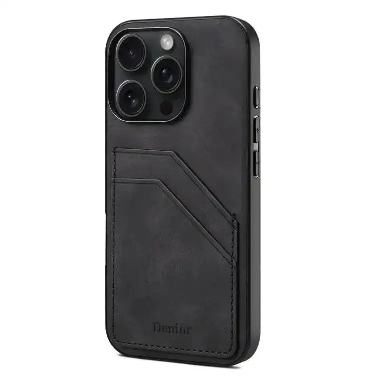 Denior D09 PU Dual Card Slot Back Cover Phone Case Denior