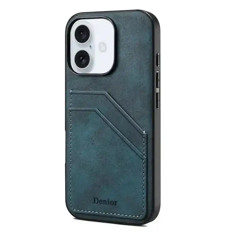 Denior D09 PU Dual Card Slot Back Cover Phone Case Denior