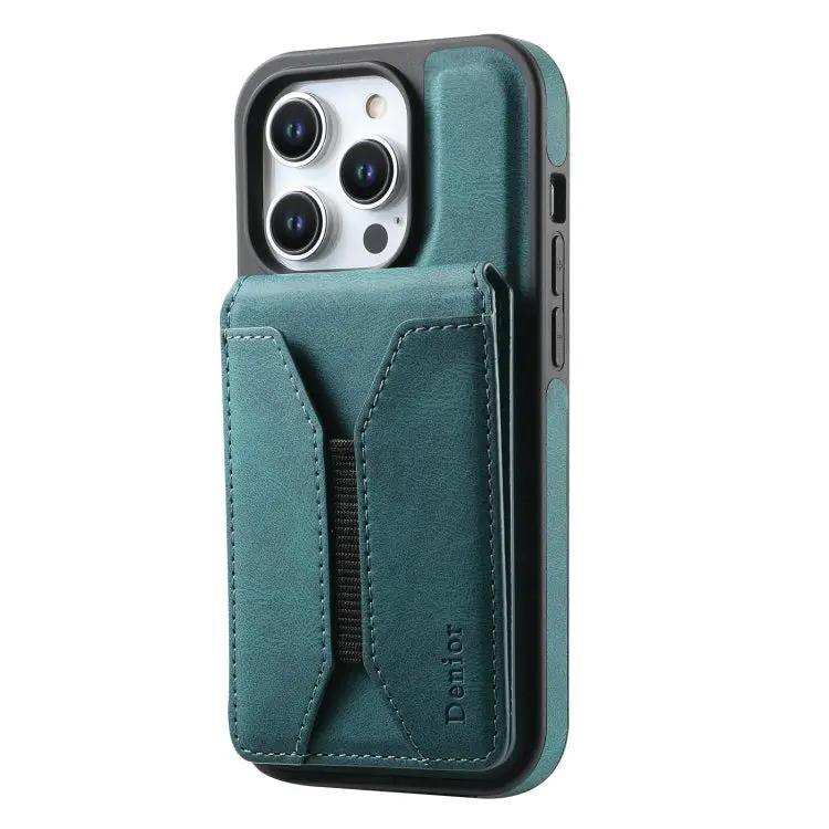 Denior D17 Skin Feel MagSafe Detachable Card Slot Phone Case Denior