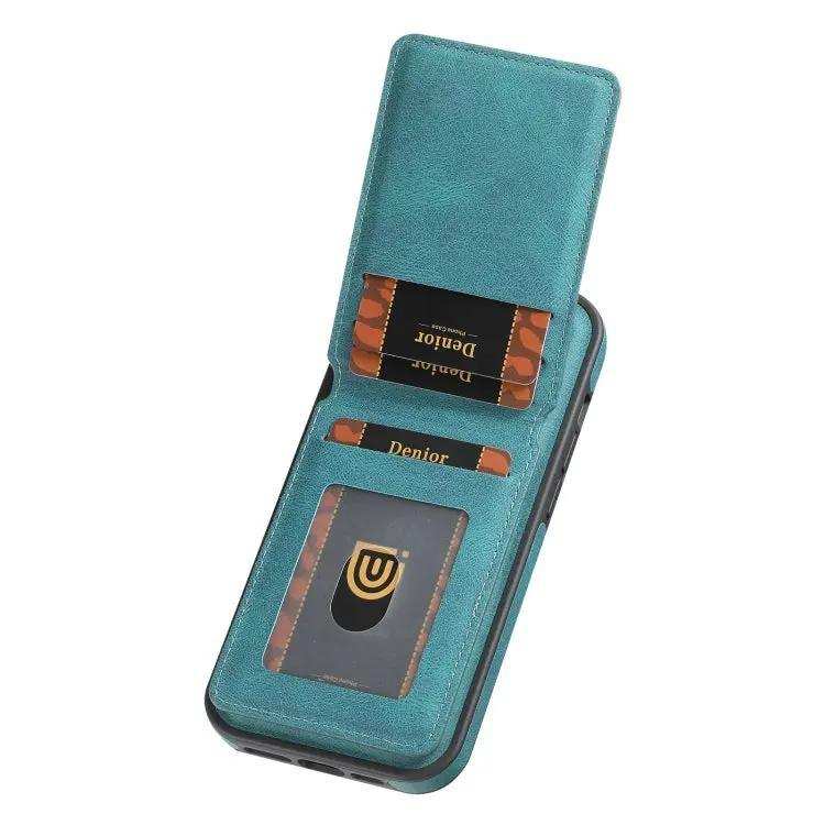 Denior D17 Skin Feel MagSafe Detachable Card Slot Phone Case Denior
