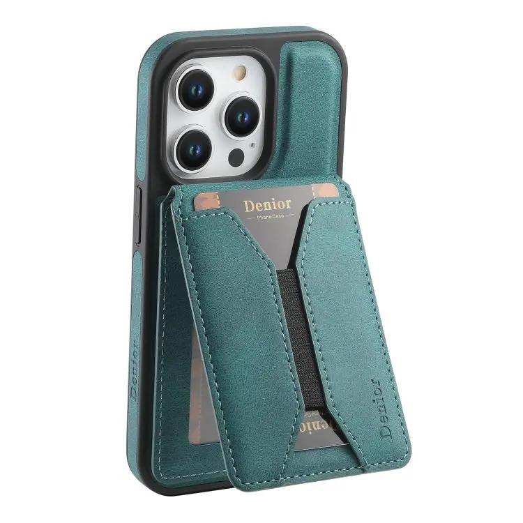 Denior D17 Skin Feel MagSafe Detachable Card Slot Phone Case Denior