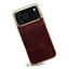 Denior Oil Wax Leather Electroplating Phone Case Denior