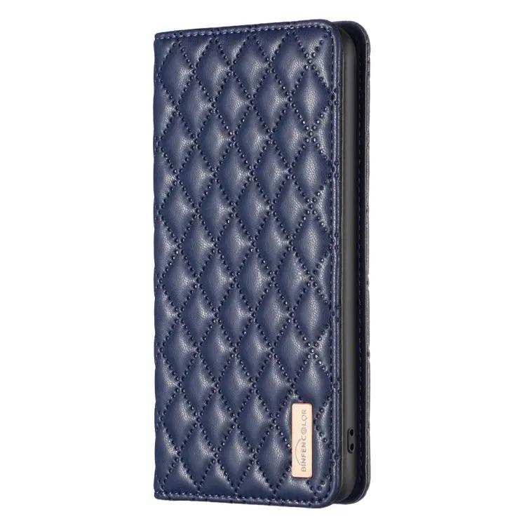 Diamond Lattice Magnetic Leather Flip Phone Case MyMobile