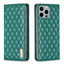 Diamond Lattice Magnetic Leather Flip Phone Case MyMobile