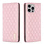 Diamond Lattice Magnetic Leather Flip Phone Case MyMobile