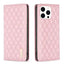 Diamond Lattice Magnetic Leather Flip Phone Case MyMobile