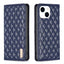 Diamond Lattice Magnetic Leather Flip Phone Case MyMobile
