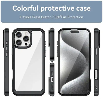 Colorful Series Acrylic + TPU Phone Case