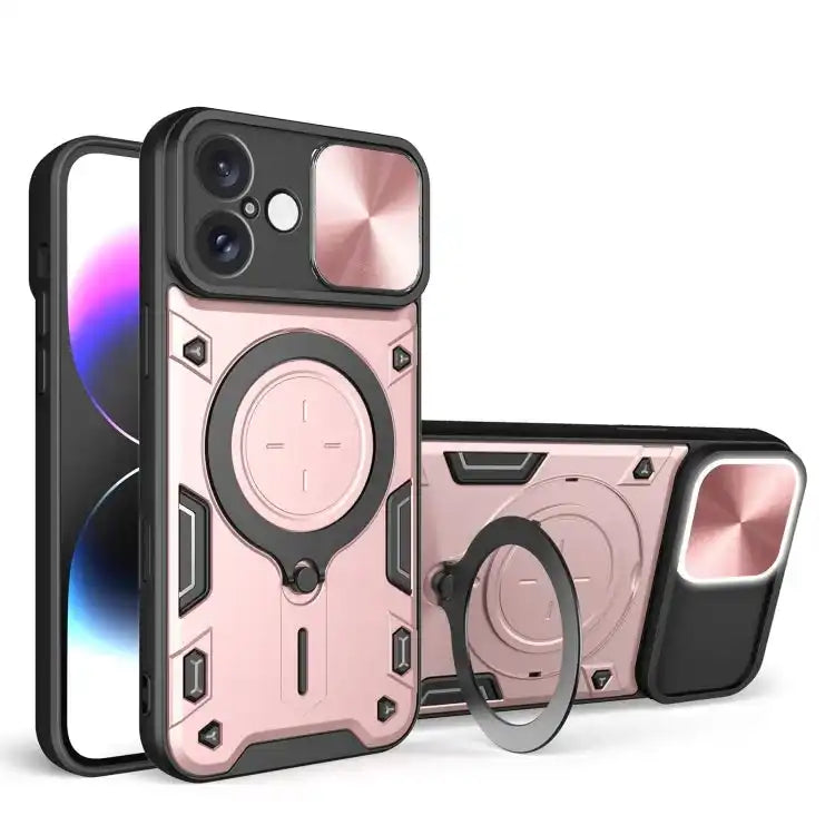 CD Texture Sliding Camshield Magnetic Holder Phone Case MyMobile