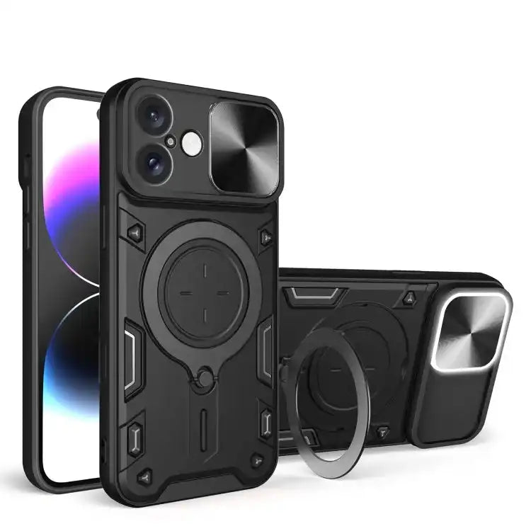 CD Texture Sliding Camshield Magnetic Holder Phone Case MyMobile