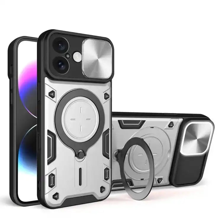 CD Texture Sliding Camshield Magnetic Holder Phone Case MyMobile