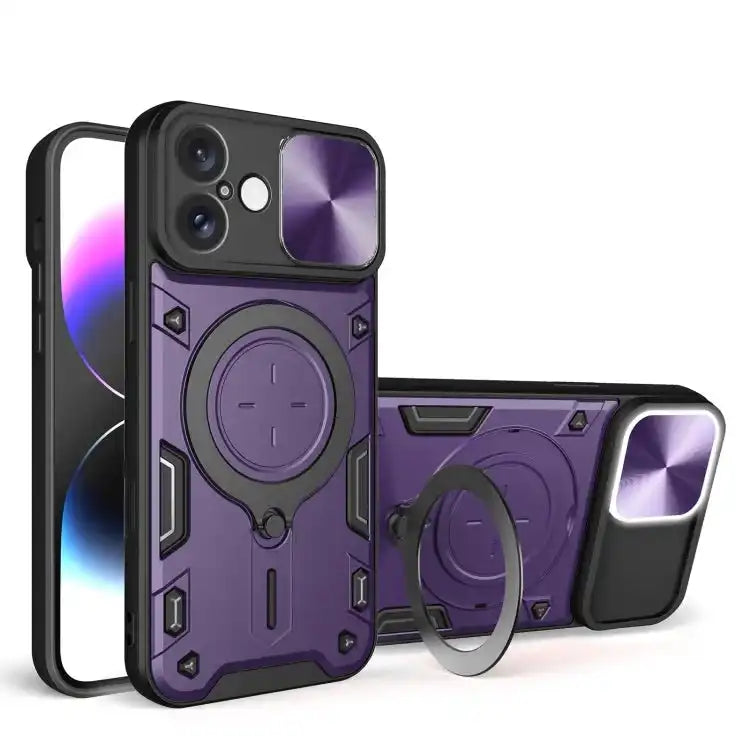 CD Texture Sliding Camshield Magnetic Holder Phone Case MyMobile