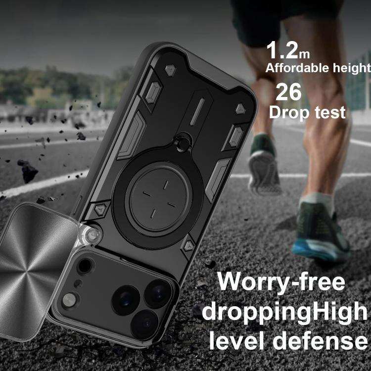 CD Texture Sliding Camshield Magnetic Holder Phone Case MyMobile