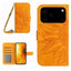 Skin Feel Sun Flower Embossed Flip Leather Phone Case with Lanyard