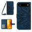 Skin Feel Sun Flower Embossed Flip Leather Phone Case with Lanyard