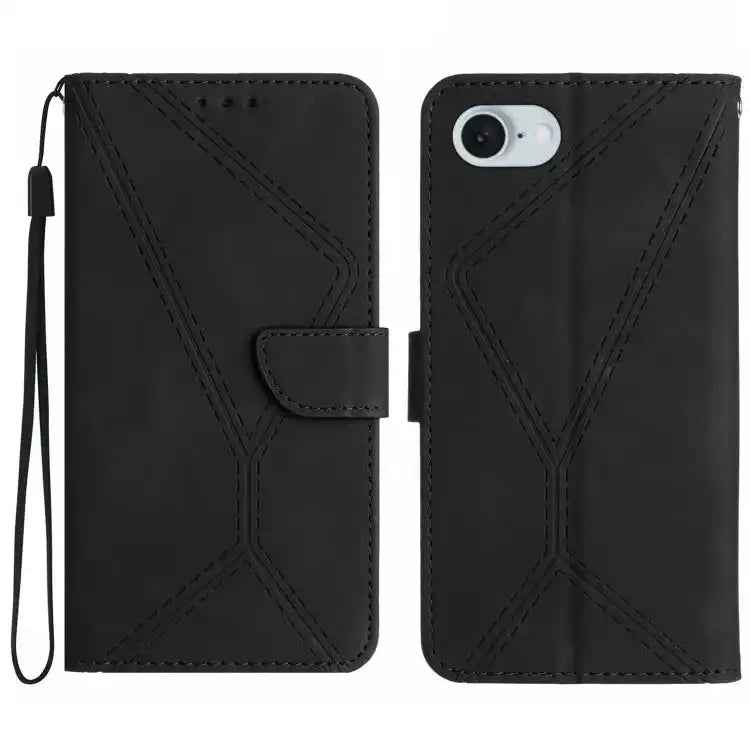 Stitching Embossed Leather Phone Case