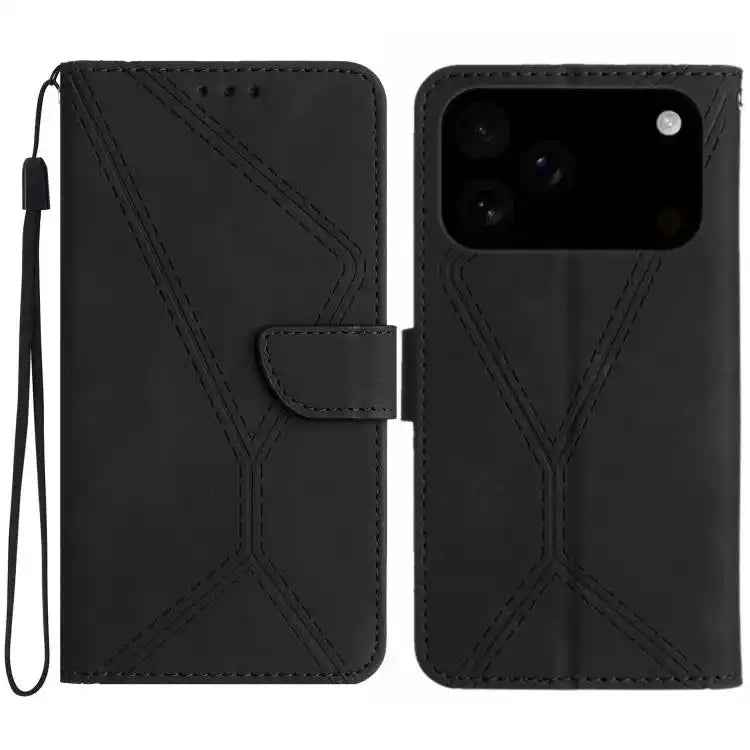 Stitching Embossed Leather Phone Case
