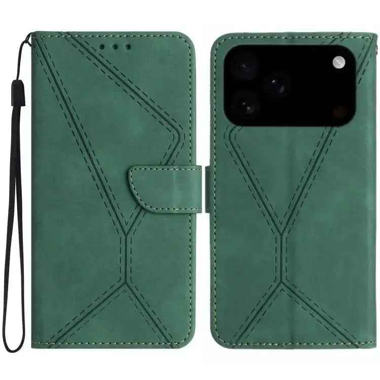 Stitching Embossed Leather Phone Case