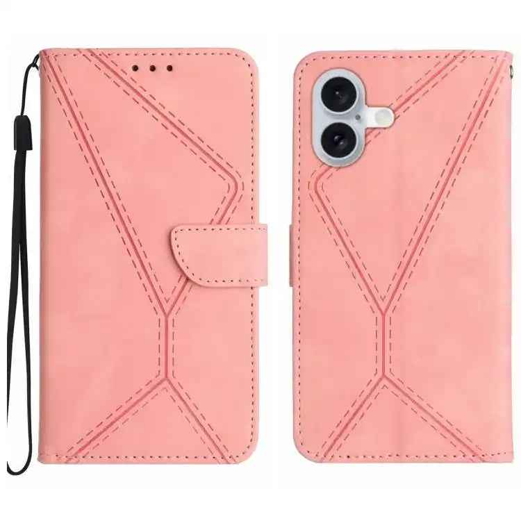 Stitching Embossed Leather Phone Case