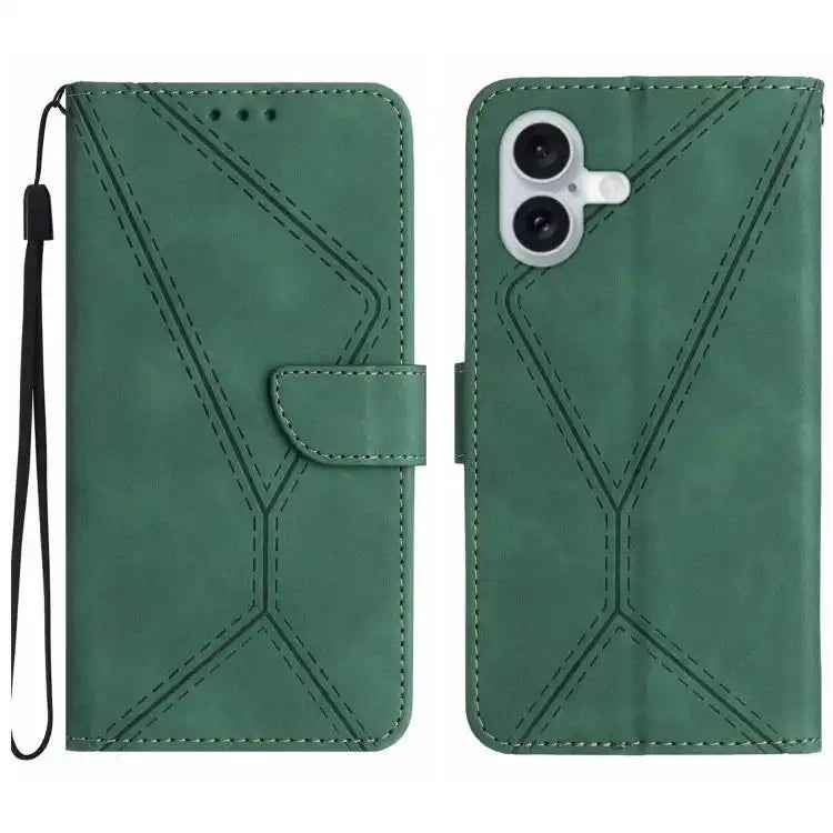 Stitching Embossed Leather Phone Case