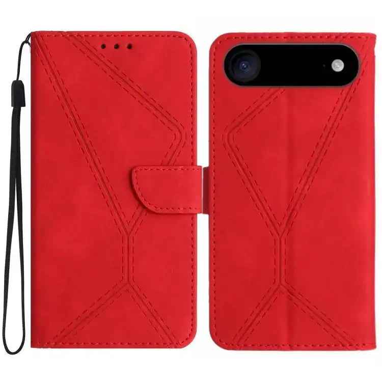 Stitching Embossed Leather Phone Case