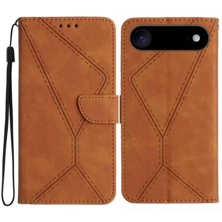 Stitching Embossed Leather Phone Case