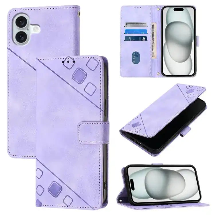 Skin-feel Embossed Leather Phone Case MyMobile