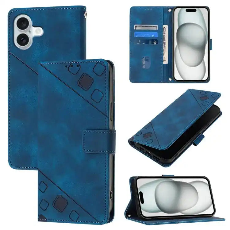 Skin-feel Embossed Leather Phone Case MyMobile