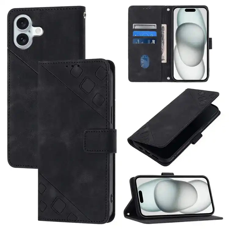 Skin-feel Embossed Leather Phone Case MyMobile