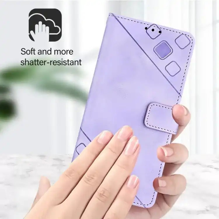 Skin-feel Embossed Leather Phone Case MyMobile