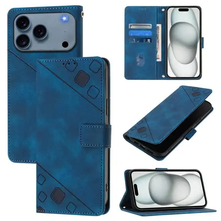 Skin-feel Embossed Leather Phone Case MyMobile