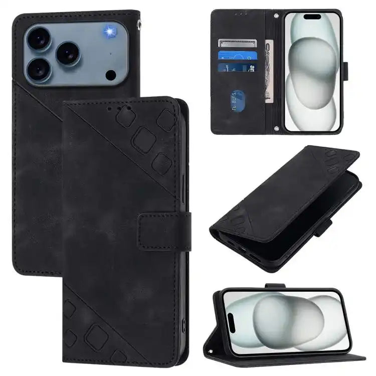 Skin-feel Embossed Leather Phone Case MyMobile