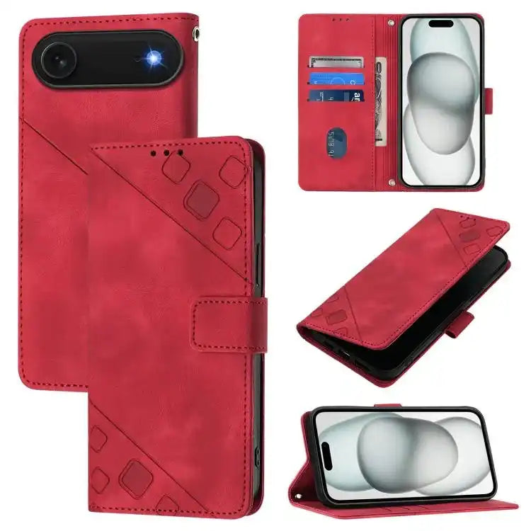 Skin-feel Embossed Leather Phone Case MyMobile