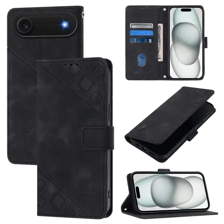 Skin-feel Embossed Leather Phone Case MyMobile