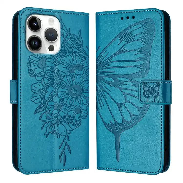 Embossed Butterfly Leather Phone Case MyMobile