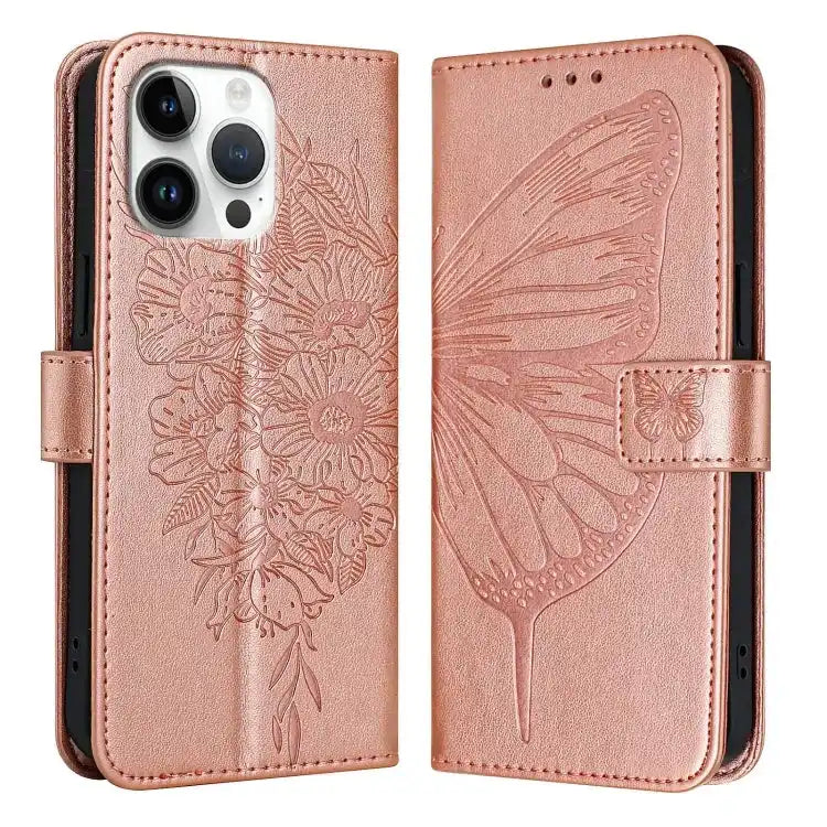 Embossed Butterfly Leather Phone Case MyMobile