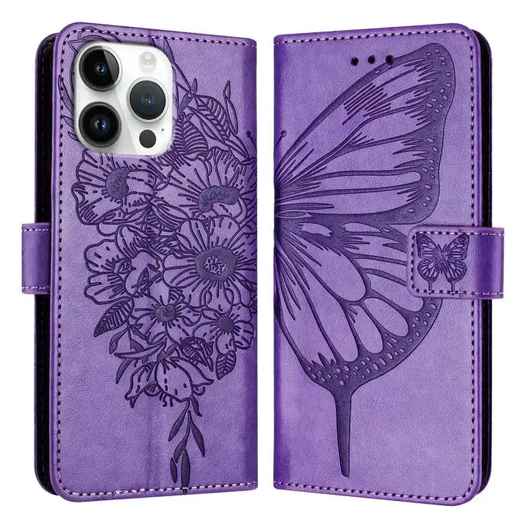 Embossed Butterfly Leather Phone Case MyMobile