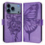 Embossed Butterfly Leather Phone Case MyMobile
