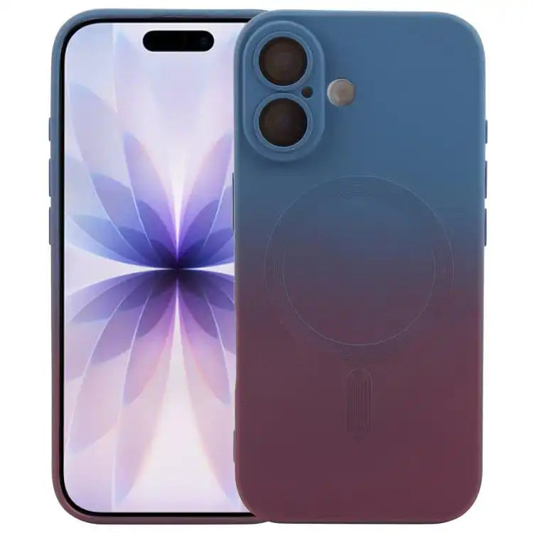Liquid TPU Silicone Gradient MagSafe Phone Case